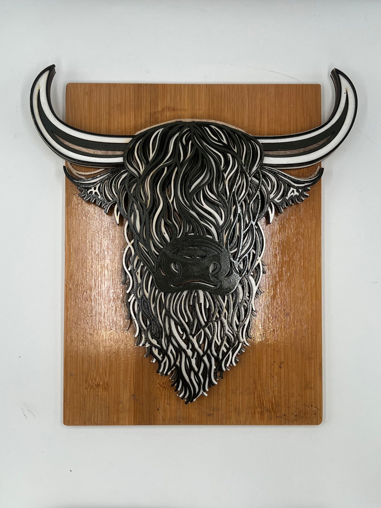 Wood 3D Bull